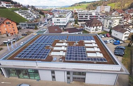 Photovoltaikanlage Kreuzgarage Willisau | © Sigmatic AG Sursee